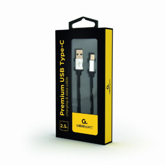 Câble CableXpert USB 2.0 AM vers Type-C (AM/CM) 2.5 m CCP-USB2-AMCM-2.5M