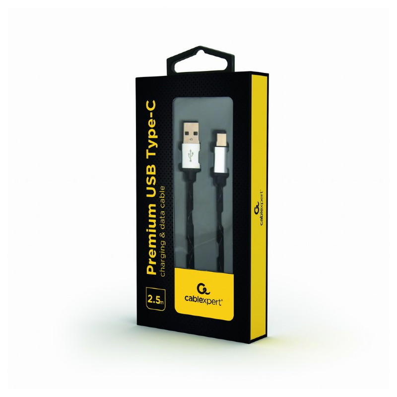 Câble CableXpert USB 2.0 AM vers Type-C (AM/CM) 2.5 m CCP-USB2-AMCM-2.5M
