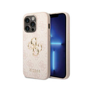 Guess iPhone 15 Pro Max pink hardcase 4G Big Metal Logo