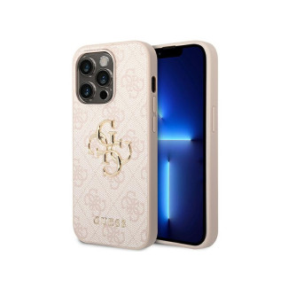 Guess iPhone 14 Pro pink hardcase 4G Big Metal Logo