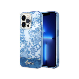 Guess iPhone 14 Pro blue hardcase Porcelain Collection