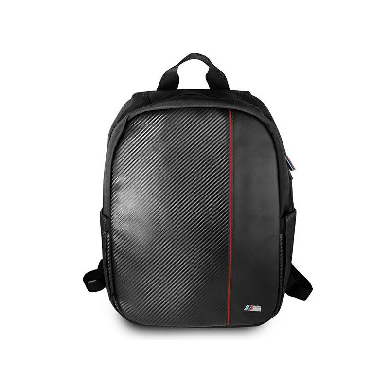BMW Backpack 16 black Carbon Red Stripe BMW Backpack 16 black Carbon Red Stripe