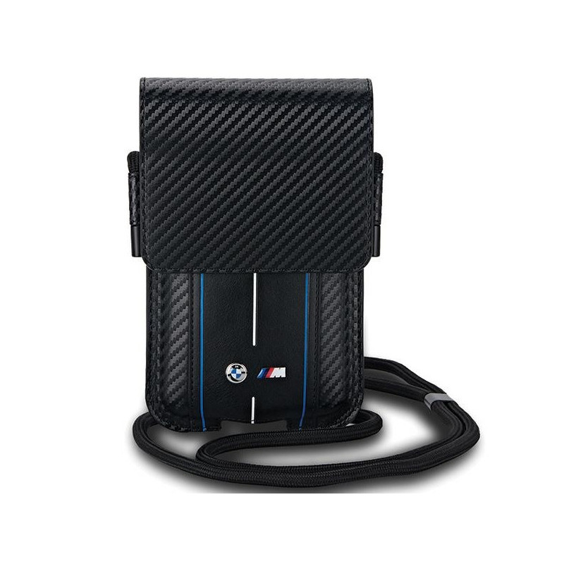 BMW Wallet Bag black Carbon Blue Stripes BMW Wallet Bag black Carbon Blue Stripes