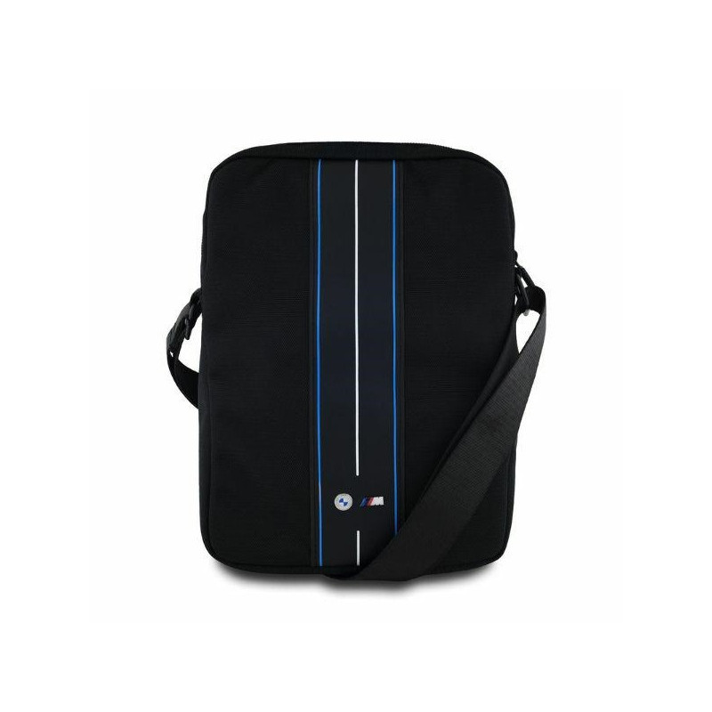 BMW Tablet Bag 10 black Nylon Blue Stripe BMW Tablet Bag 10 black Nylon Blue Stripe