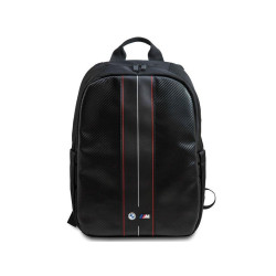 BMW Backpack 16 black Carbon Red Stripes