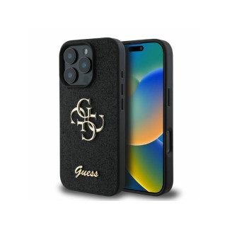 Guess iPhone 16 Pro black hardcase Fixed Glitter Big 4G