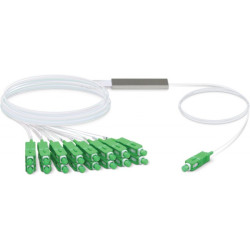 Ubiquiti Fiber Optic PLC Splitter Cable 16x SC White - UF-SPLITTER-16