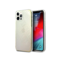 Guess Coque rigide irisée pour iPhone 12/12 Pro motif 3D 4G
