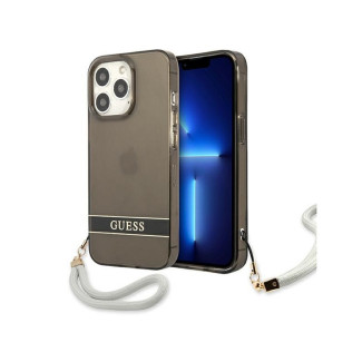 Guess iPhone 13/13 Pro black hardcase Translucent Stap