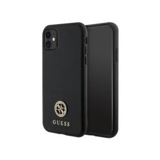 Guess iPhone Xr/11 black hardcase Strass Metal Logo