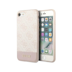 Guess iPhone 7/8/SE 2020/SE 2022 pink hardcase 4G Stripe Collection