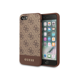 Guess iPhone 7/8/SE 2020/SE 2022 brown hardcase 4G Stripe Collection
