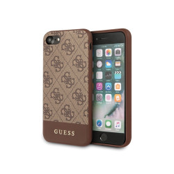 Guess iPhone 7/8/SE 2020/SE 2022 brown hardcase 4G Stripe Collection