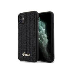Guess iPhone 11/Xr black hardcase Disco Metal Script