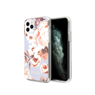 Guess Coque mauve pour iPhone 11 Pro Max Collection N°2 Fleur