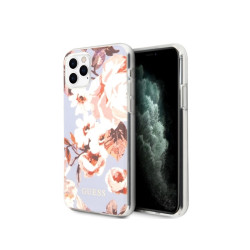 Guess Coque mauve pour iPhone 11 Pro Max Collection N°2 Fleur
