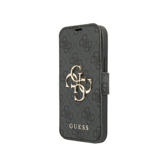 Guess étui gris pour iphone 13 pro max 4G Grand Logo Métallique