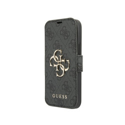 Guess étui gris pour iphone 13 pro max 4G Grand Logo Métallique