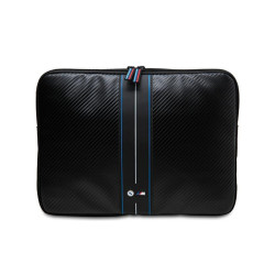 BMW Sleeve 16 black Carbon Blue Stripes