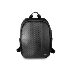 BMW Backpack 16 black Carbon Navy Stripe