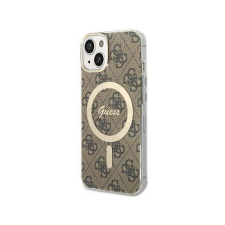 Guess iPhone 14 Plus/15 Plus brown hardcase 4G MagSafe