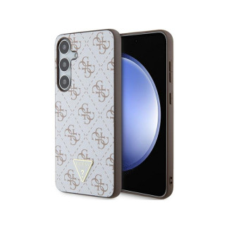 Guess Samsung Galaxy S24+ white hardcase 4G Triangle