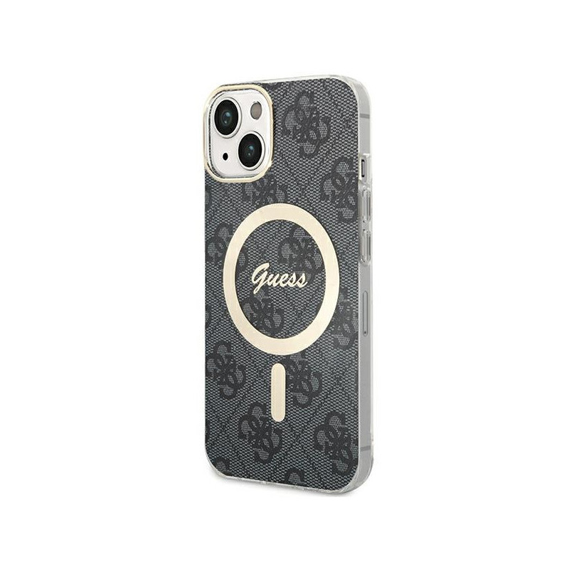 Guess iPhone 13/14/15 black hardcase IML 4G MagSafe
