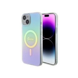 Guess iPhone 14 Plus/15 More turquoise hardcase IML Iridescent MagSafe