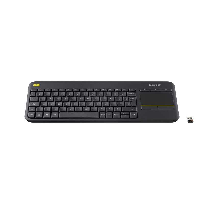 Logitech Wireless Touch Keyboard K400 Plus Black CH-Layout 920-007133 Logitech Wireless Touch Keyboard K400 Plus Black CH-Layout 920-007133