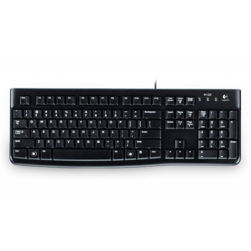 Logitech Keyboard K120 for Business Black IT-Layout 920-002517