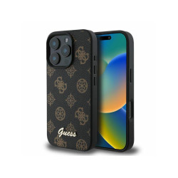 Guess iPhone 16 Pro black hardcase Peony Script MagSafe