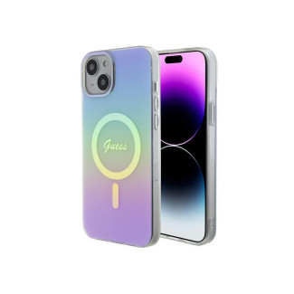 Guess iPhone 14 Plus/15 More purple hardcase IML Iridescent MagSafe