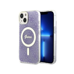 Guess iPhone 14 Plus/15 Plus purple hardcase 4G MagSafe