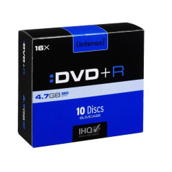 Pack de 10 DVD+R 4.7 GB 16x Speed Intenso (Slim Case)