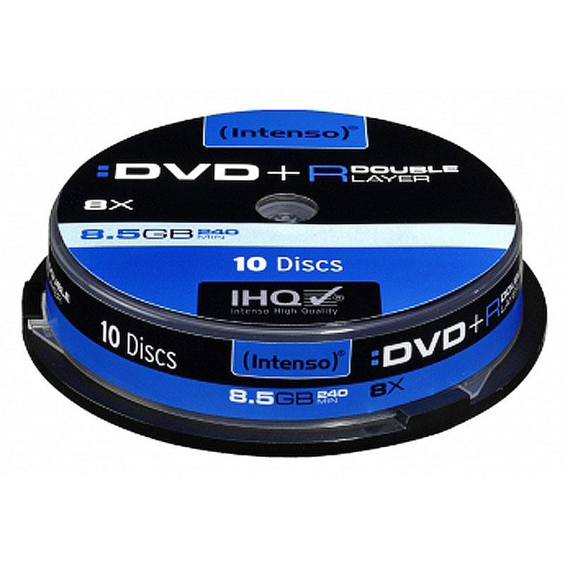 Pack de DVD+R 8.5 GB DL Double Layer 8x Speed Intenso