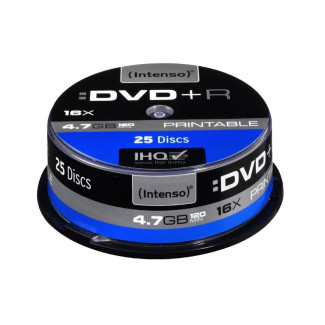 Pack de 25 DVD+R 4.7 GB 16x Speed Intenso imprimable