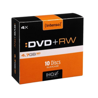 Pack de 10 DVD+RW 4.7 GB 4x Speed Intenso (Slim Case)