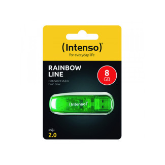 Intenso USB Flash Drive Rainbow Line 8 Go Vert (3502460) 2