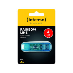 Intenso USB Flash Drive Rainbow Line 4 Go Bleu (3502450)
