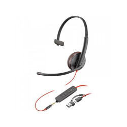 HP POLY Blackwire 3215 Monaural USB-C Headset USB-C/A Adapter - 8X227A6
