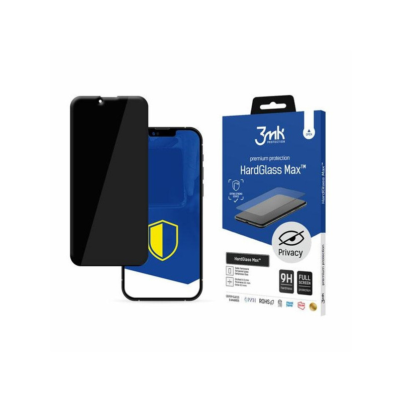 3MK Glass Max Privacy iPhone 13 Pro Max black 3MK Glass Max Privacy iPhone 13 Pro Max black