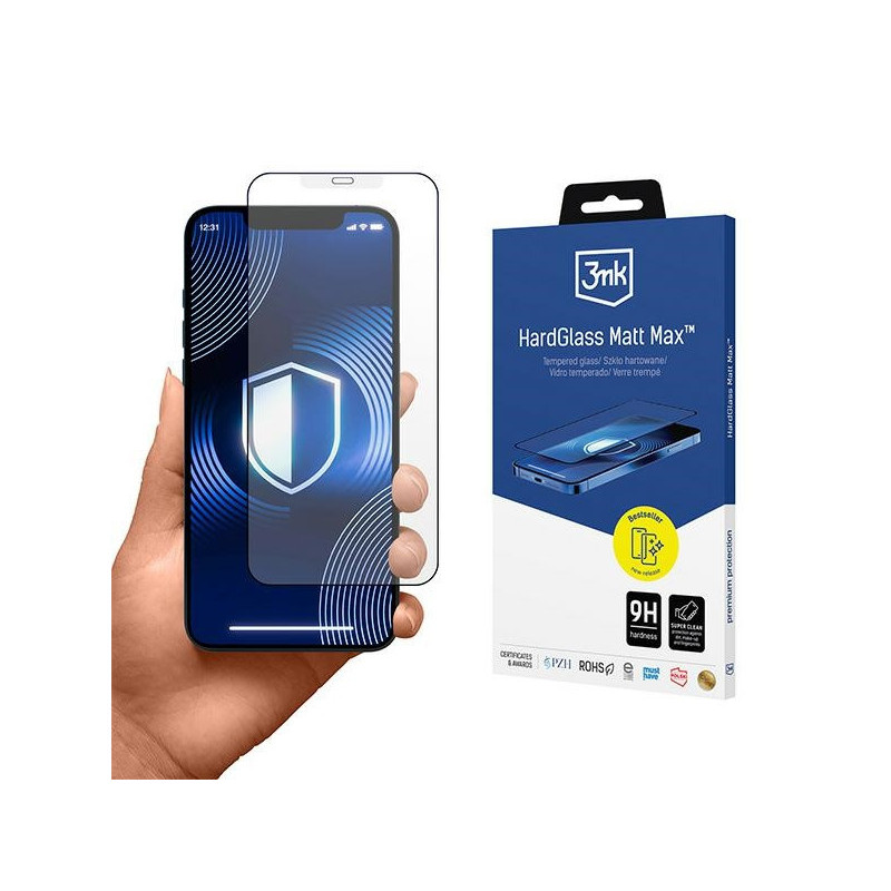 3MK HardGlass Matt Max iPhone 13 Pro Max/14 Plus 3MK HardGlass Matt Max iPhone 13 Pro Max/14 Plus