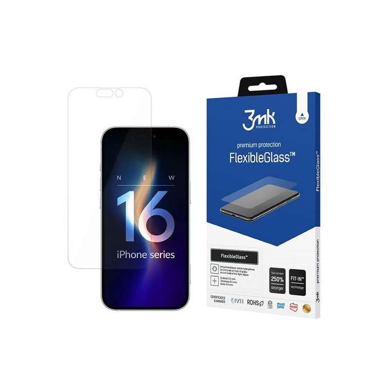 3MK FlexibleGlass iPhone 16 Plus Hybrid Glass