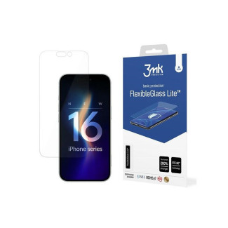 3MK FlexibleGlass Lite iPhone 16 Plus Hybrid Glass Lite