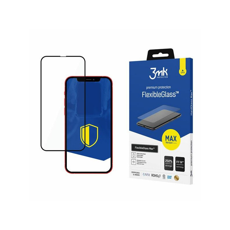 3MK FlexibleGlass Max iPhone 13 Pro Max black 3MK FlexibleGlass Max iPhone 13 Pro Max black