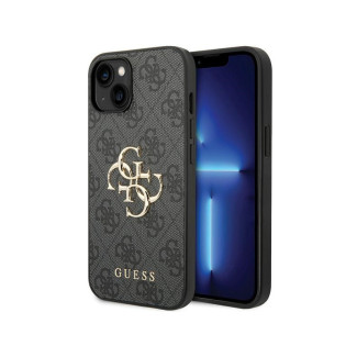 Guess iPhone 13/14/15 grey hardcase 4G Big Metal Logo