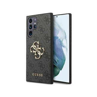 Guess Samsung Galaxy S24 Ultra S928 black hardcase 4G Big Metal Logo