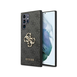 Guess Samsung Galaxy S24 Ultra S928 black hardcase 4G Big Metal Logo