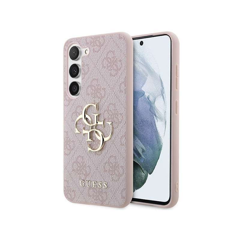 Guess Samsung Galaxy S24 S921 pink hardcase 4G Big Metal Logo