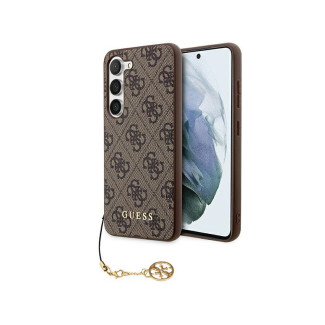 Guess Samsung Galaxy S24 S921 brown hardcase 4G Charms Collection